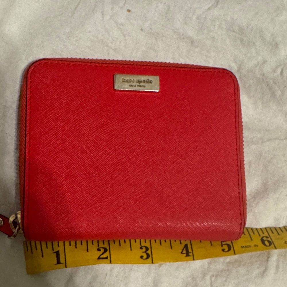 Kate Spade Vibrant Red Zip Wallet